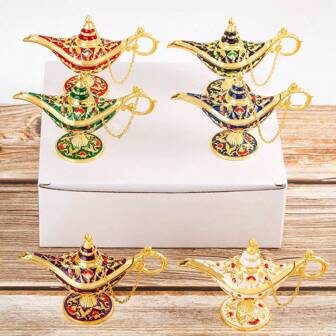 1pc Vintage Lamp, Palace Banquet Decor, Wishing Lamp, Home Living Room Decorative Ornament Best Gifts Birthday Graduation