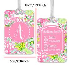 Customized Luggage Tag, Customized Acrylic, Customize Name Phone Email, Advanced Design Sense, Suitable For Any Scenario | Luggage Handbag Backpack Beach Bag, Exclusive Items, Autumn/Winter Gifts, Personalized Daycare Bag ID, Personalized Diaper Bag Tag