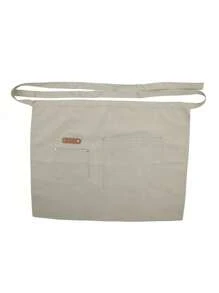 قطعة واحدة من مريلة الطباخ مريلة عمل المطبخ متعددة الألوان مريلة بستره متوسطة الطول مناسبة للجنسين مع جيبين