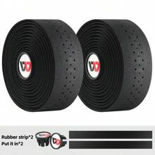 WEST BIKING Băng quấn ghi đông EVA WEST BlKING Băng quấn ghi đông có độ bền cao Băng quấn ghi đông xe đạp Băng quấn ghi đông giảm xóc có lỗ cho xe đạp đường trường - màu đen - Xem 10