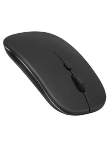 Mouse wireless Bluetooth pentru laptop, iPad, compatibil cu iPhone (IOS 13.1.2 și versiuni ulterioare), mini mouse silențios compatibil cu Android/Windows/Linux (negru)