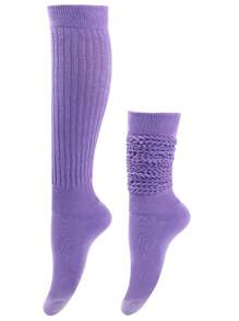 1 Pair Of European And American Thick Looped Men's And Women's Long Socks For Warmth And Leg Protection, Slouch Socks, Bubble Socks, Pile Socks