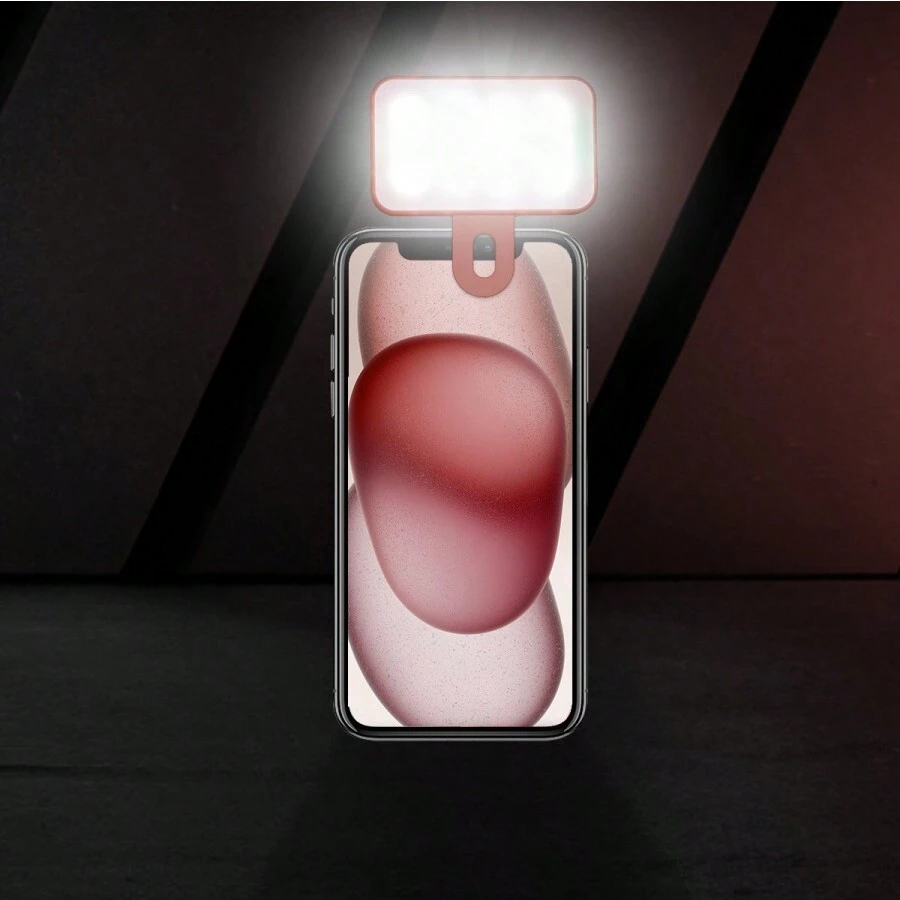 NEXOSYNTH Đèn LED selfie điều chỉnh 3 mức nhiệt độ màu, đèn selfie điện thoại sạc lại được, đèn chiếu sáng hội nghị video máy tính, đèn mini di động