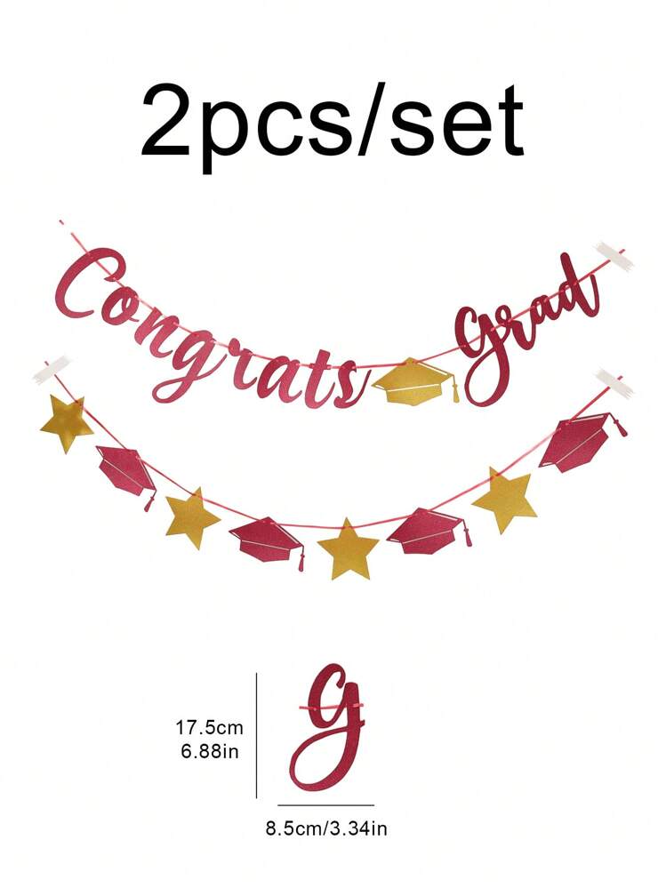 طقم تزيينات وإمدادات لحفلة التخرج، يتضمن: كونفيتي، لافتات، سلالم لاحتفال المدرسة - متعدد الألوان - مشاهدة 9