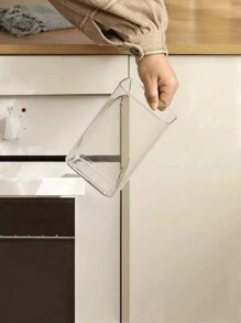 1/2 Pcs Kitchen Airtight Storage Jars, PET Material Dust-Proof Waterproof Pest-Proof Cereal Canister, Stackable Fridge Storage Box, Kitchen Storage Container, Food Storage Box, Rice Storage Box, Suitable For Storing Grains, Rice, Pasta, Flour And Sugar