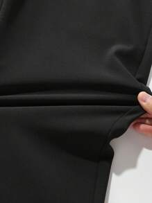 Men's Casual Solid Color Drawstring Pants With Zipper Pockets, Summer Outdoor Activity Gift
