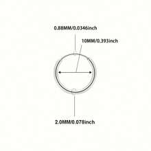 1 Pair Stainless Steel Round Hoop Earrings/Nose/Lip Rings, Suitable For Women, Men, Girls, Everyday And Party Wear Piercing Circular Design, Cute/Sexy Style