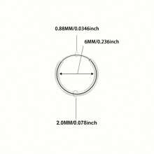 1 Pair Stainless Steel Round Hoop Earrings/Nose/Lip Rings, Suitable For Women, Men, Girls, Everyday And Party Wear Piercing Circular Design, Cute/Sexy Style
