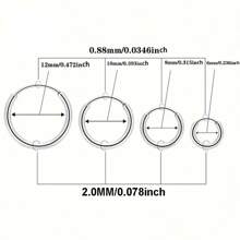 1 Pair Stainless Steel Round Hoop Earrings/Nose/Lip Rings, Suitable For Women, Men, Girls, Everyday And Party Wear Piercing Circular Design, Cute/Sexy Style