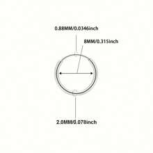 1 Pair Stainless Steel Round Hoop Earrings/Nose/Lip Rings, Suitable For Women, Men, Girls, Everyday And Party Wear Piercing Circular Design, Cute/Sexy Style