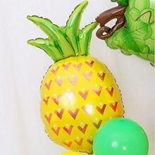 2 Stücke riesige Obst Luftballons Dekoration, Luftballons für Geburtstagsfeierdekoration (Ananas) - Verschiedenfarbig - Übersicht 4