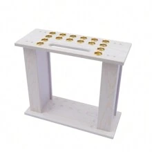 YUNRUX Billiard Cue Holder Stand Corner Stand 16 Cue Pool Snooker Balls Wood White Wooden Billiard Cue Rack Billiard Table Cue Rack - 白色 - 查看 5