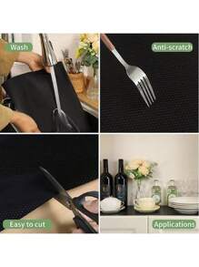 1 Roll Of Gray Dot Pattern Shelf Lining, Anti Slip Cabinet Lining, Transparent Non Adhesive Drawer Lining, EVA Waterproof Refrigerator Lining, Easy To Cut Cabinet Lining, Suitable For Shelves, Tables, Cabinets, Kitchens And Shelf Mats, Drawer Mats, Cabinet Linings, Refrigerator Linings, Kitchen Shelf Linings