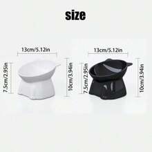 1/2 pièces Bol pour chat, Plateau incliné à 15 degrés anti-vomissement, Base stable, Difficile à renverser, Station d'alimentation ou d'abreuvement pour animaux de compagnie, Accessoires pour chat, Bol à nourriture pour chat, Set de bols pour chat, Convient aux chats et chiens d'intérieur, Peut être nettoyé au lave-vaisselle