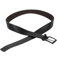 Men's Double-Sided Belt In Black/Coffee With Matte Black Buckle - Black/Coffee - View 3