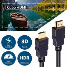 Kit With 2 Cables 4K Ultra HD 3D Shielded 2 Meters 2.0 Multipurpose - 黑色 - 查看 4