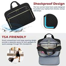 Bolsa para Portátil Mujer 15.6-17.3 Pulgadas Maletín Profesora Maleta Portadocumentos Grande Bolsa Ordenador Portatil Trabajo Maletin Oficina Bolso Universidad Bolso Enfermera para