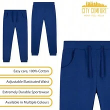 City Comfort Tracksuit Hoodie And Joggers 3-14 Years - Navy Blue - View 4