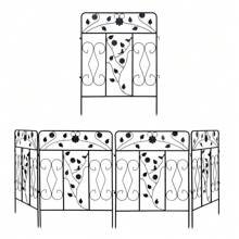 X Metal Garden Lawn Edge Pet Dog Barrier Path Border Fence Yard Plant Protector - 1 - View 6