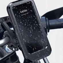 Soporte universal para teléfono de bicicleta o motocicleta con rotación de 360°: impermeable, ajustable, sujeta de forma segura smartphones con pantalla táctil para un fácil acceso en movimiento