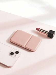 1pc Portable Mini Makeup Mirror, Foldable Handheld Or Desktop Stand Mirror, Compact Vanity Mirror, Pocket Mirror, Small Mirror For Dorm, Office And Travel, Women's Mirrored Compact For Quick Touch Living Room Home Bedroom Bathroom House Decor, Travel Stuff, Wedding, Party, Birthday, Gifts For Men Mom Dad Best Friends Teacher, New Years, Accessories, Funny Gift - Multicolor - View 3