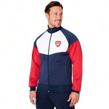Arsenal F.C. Zip Up Track Jacket Top Pockets - Multicolor - View 1