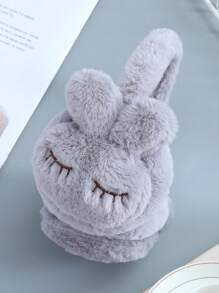 1pc Children's Closed-Eye Rabbit Ear Muffs, Warm & Fashionable, Suitable For Parties, Outdoor Activities, Daily Use