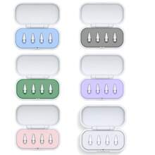 4 Packungen Stift-/Kugelschreiber Spitzen mit Aufbewahrungsbox kompatibel mit Apple iPad Pencil 1/2, kompatibel mit iPad Stylus Pen Ersatz Spitzen in edler Box, 4 Stück (Spitzen enthalten)