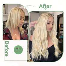 16-26inch Tape In Hair Extensions Human Hair Straight 613# Invisible PU Skin Weft Hair Extensions - S613 - View 3