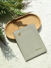 Personalized Passport Cover, Customizable Name Embossing, Passport Holder, Customizable Letters, Travel Wallet, Elegant Card Case, Unique Travel Gift, Birthday Gift, Gift For Friends - New Color - View 4