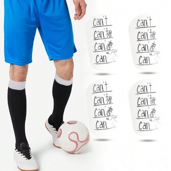 2 par minifotbollsbenskydd, tjockt dämpande skydd, lätt och bekväm fotbollsutrustning, lämplig för alla årstider - för fotbollsmatcher