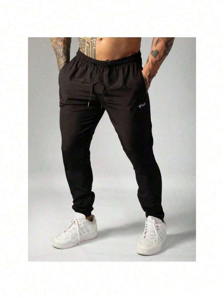 Men's Summer Sports Training Jogger Pants In Tactel - màu đen - Xem 1