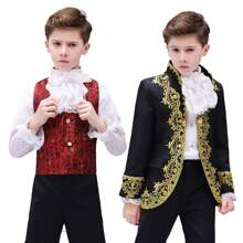 Set de jabot și manșete din satin cu volane, detașabil pentru adulți