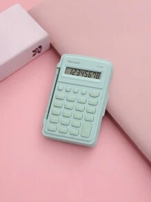 1pc Mini Student Calculator, Cute & Fashionable Design, 8 Digit Display, Suitable For Work, Study, Finance, Accounting, Portable Handheld Calculator Back To School - Single Piece - View 5