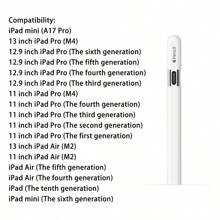 Apple 触控笔 (USB-C) 磁性触控笔电容笔兼容 iPad Mini (A17 Pro)/iPad Pro (M4)/iPad Air (M2)/iPad10 等型号 - 白色 - 查看 3