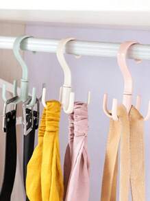 1/2pcs Random Color 360 Rotating Hook, For Hat, Bag, Scarf, Wardrobe, Door, Clothes Hanger