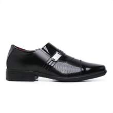 Sapato Social Masculino Em Couro Verniz Vegas Store - Preto - Visão 5