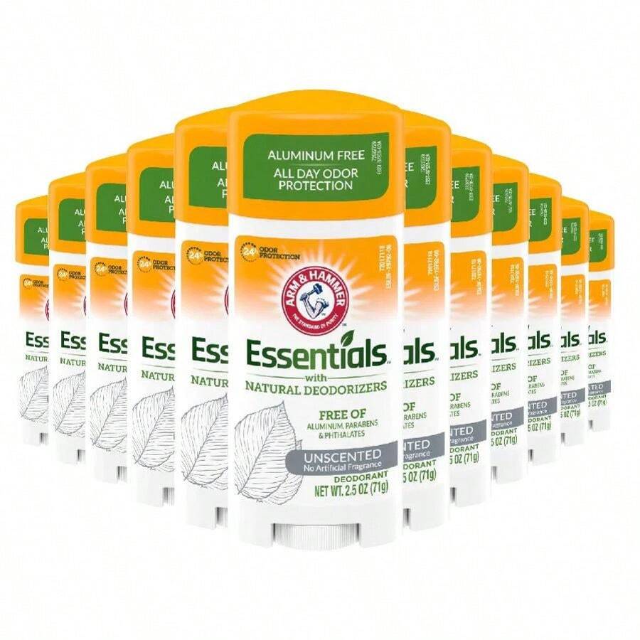 Arm & Hammer Essentials Natural Deodorant – Frischer Duft, 2,5 Oz (2er Pack), Ohne Aluminium & Parabene