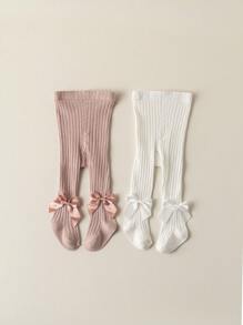 2-3 Pairs Thickened Kids Tights, Toddler Boys & Girls Leggings For Autumn/Winter, Baby Stockings Wear Outwardly
