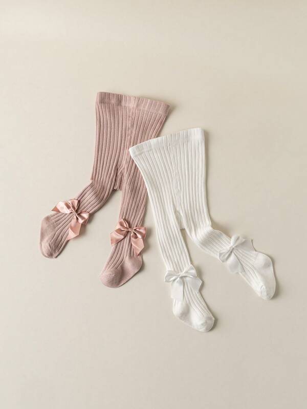 2-3 Pairs Thickened Kids Tights, Toddler Boys & Girls Leggings For Autumn/Winter, Baby Stockings Wear Outwardly