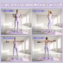 2024 NEW 8-In-1 Multifunctional Fitness Board - ABS Pilates Slide Board For Abdominal & Core Strength Training, Home Gym Exercise Equipment, Foldable & Portable For Efficient Fat Burning - Purple - View 5