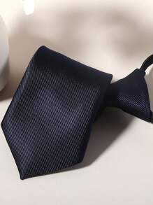 1 件易拉领带，拉链无领带，商务正装领带