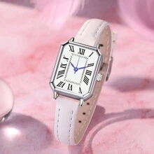 3pcs/Set Women Watches Set Quartz Watch For Women Fashion Wristwatch Ladies Clock Leather Watch Festival Gift Valentine's Day - Silver - View 2