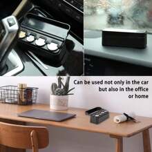 Münzenhalter fürs Auto, tragbare Mini-Wechselgeldbox kompatibel mit Münzen unterschiedlicher Größen, universeller Auto-Münzenorganizer Geldspender, Mini-Wechselgeldbox, zum Organisieren von Münzen, geeignet für die meisten Autos