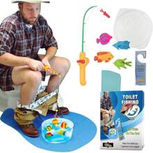 Potty Fisher Toilet Fishing Game - Gift For Fishers - Fairly Odd Novelties - Funny Novelty Gag Joke Bathroom Gift - Blue - View 2