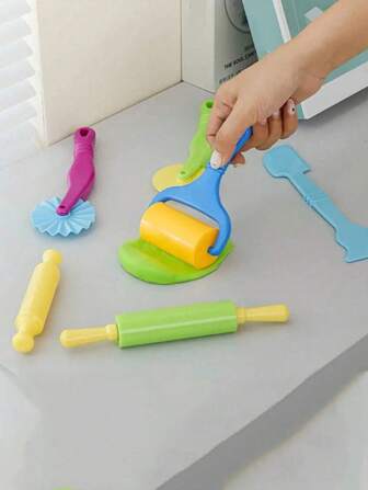 6 stuks kleurrijke kleimodelgereedschap, creatieve 3DClay-gereedschapsset, luxe set kleivormen