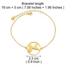 1pc France Guadeloupe Map Bracelet For Women Stainless Steel Jewelry Foot-Chain - Multicolor - View 9