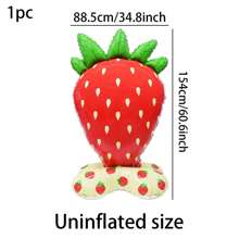 1 个 61 英寸超大草莓/西瓜形状铝箔气球 - 适合生日、婚礼、周年纪念、毕业典礼 - 室内/室外派对装饰 - 彩色 - 查看 4