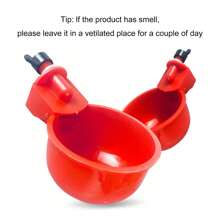 10 peças alimentador automático de tigela de água para galinhas, patos, gansos, equipamento de avicultura, tigela de água para pombos, bebedouro para galinhas codornas