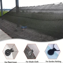 50/100pcs Round Thickened Plastic Shade Cloth Clips - Shade Cloth Accessories For Sun Shade Net, Anti Bird Netting, Garden Netting, And Shade Fabric Fixing - Durable And Easy To Use - Black - View 4